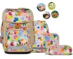 ergobag cubo Schulranzen-Set Flower PowB&auml;r - Beige