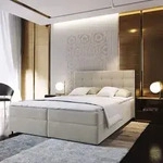 Masseno Boxspringbett GLOS 180x200 cm Komplett-Set mit Bonell Matratze und Topper,