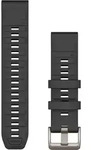Garmin Ersatzarmband QuickFit Silikon Graphit - Silber