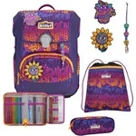 Scout Schulranzen Superflash Neo Set 4-teilig Fantasy violett - Violett/Lila