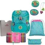 DerDieDas ErgoFlex Light Superflash Paradise Schulranzenset 5-teilig - Hellblau