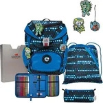DerDieDas ErgoFlex Light Superflash Blue Robot Schulranzenset 5-teilig - Blau
