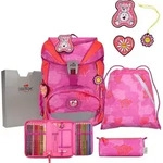 DerDieDas ErgoFlex Light Roses Schulranzenset 5-teilig - Rosa