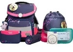 School-Mood Timeless Pro Schulranzen-set lila mit Muster 42 x 36 x 21 - Blau