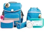 School-Mood Timeless Pro Schulranzen-set blau mit Muster 42 x 36 x 21 - Blau