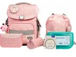 School Mood Timeless Pro Rainbow Schulranzen Set 7tlg. - Rosa