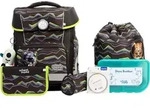 School Mood Champion Maxx Pro Finn (Raubkatze), 7-tlg. Schulranzenset - Schwarz
