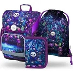 BAAGL Ergo Jungle Panda Schulranzen-Set 3tlg: Schulranzen, Federm&auml;ppchen, Turnbeutel