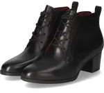 Tamaris Damen Schn&uuml;rstiefeletten/ Ankle Boots Schwarz Glattleder Gr&ouml;&szlig;e: 36 -