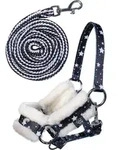 HKM Kids Halfterset Hobby Horsing Spielzeughalfter Navy mit Sternenmuster - Navy