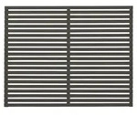 Plus Zaun Harmoni 180 x 140 cm umbragrau fungizidbehandelt - Grau