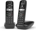 Gigaset AS690 DUO, Analoges/DECT-Telefon, Kabelloses Mobilteil,