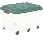 Rollbox mit Deckel 57 l ROLLER 6, Farbe:Mistletoe gr&uuml;n - Gr&uuml;n