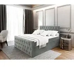 Masseno Boxspringbett FONDI 140x200 cm Komplett-Set mit Bonell Matratze und Topper,