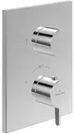 V&B Fertigmontageset Conum UP-Thermostat m 2-W-Mengenreg., Wd., chr - Silber
