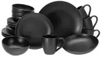 CreaTable, 16815, Magic Black Black, Kombiset 20-tlg, Steinzeug - Schwarz