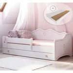 M&auml;dchenbett Kinderbett Jugendbett 80x180 mit Matratze Rausfallschutz &...