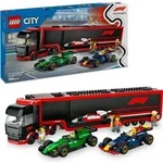 LEGO City F1 Transporter mit RB20 & AMR24 F1 Rennautos - Spielzeug Autotransporter
