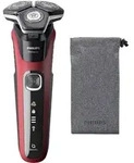 Philips SHAVER Series 5000 S5883/10, Rotationstrasierer, Schwarz, Rot, Tasten, LED,