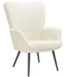 tectake&reg; Sessel Hygge gepolstert - Creme