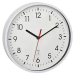 Analoge Funkwanduhr mit Sekundenzeiger und Glasabdeckung 60.3550.02 TFA Dostmann -