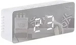 Digitaler Wecker Adler AD 1189 W, Spiegeleffekt, Raumtemperatur, LED, Wei&szlig; -...