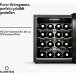 Klarstein Freistehender Weink&uuml;hlschrank, 1 Zonen Getr&auml;nkek&uuml;hlschrank Klein,