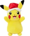 Pok&eacute;mon Pl&uuml;schfigur Winter Pikachu mit Weihnachtsm&uuml;tze 20 cm - Gelb