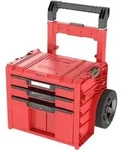 Qbrick System PRO Cart 2.0 Plus Drawer 3 Red Ultra HD Custom mobile Box auf R&auml;dern