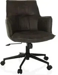 hjh LIVING Home Office B&uuml;rostuhl SOLAO LIFE Schreibtischstuhl mit Armlehnen Stoff