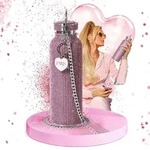 Paris Hilton pinke Glitzer-Trinkflasche, 750ml mit Edelstahlk&ouml;rper und...