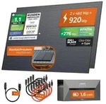 Solarway&reg;️ 920Wp / 800W Balkonkraftwerk mit 1,6 kWh Speicher komplett...