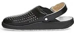Abeba (9310) Clog Berufsschuhe rubber f&uuml;r Medizin OB schwarz 47 - Schwarz - 47