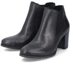 Rieker Echtleder Damen Stiefelette schwarz 50194-00, Damen:36 EU - Schwarz - 36