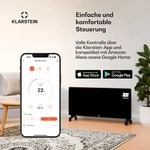 Klarstein Infrarotheizung mit Thermostat, 1200W Elektroheizung, Smart Home