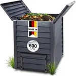 THERMO WOOD Komposter 600 L anthrazit-braun - Grau