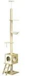 PawHut Kratzbaum, Kletterbaum Deckenhoch, 240-260 cm, Katzenkratzbaum,...