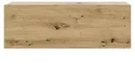 TAJO Nachttisch h&auml;ngend Artisan Eiche Optik Nachtschrank mit Schublade - Braun
