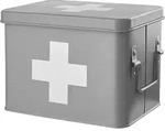 BUTLERS Medikamentenbox MEDIC - Grau