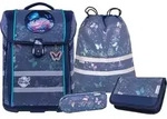 McNeill Schulranzen Ergo Perfecto Schoolbag Set 5-teilig Roses blau - Blau