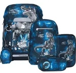 Beckmann Schulranzenset Classic 22 - 6-tlg. Set Tech Rex - Blau