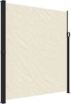 vidaXL Seitenmarkise Ausziehbar Creme 220x500 cm