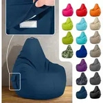 Green Bean&reg; Sitzsack mit R&uuml;ckenlehne "Cozy" 80x70x90cm - Gaming Chair mit...