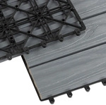 Karat Terrassenfliesen Klickfliesen 30x30 cm, wetterfeste Balkonfliesen aus