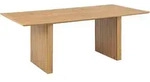 Colima Esstisch 100x210cm Eiche Nachbildung. - Braun