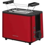 Grundig TA 8340 Toaster Br&ouml;tchenaufsatz Automatische Brotzentrierung Rot - Rot