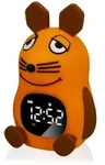 DieMaus Kinder-Wecker mit Nachtlicht - Orange