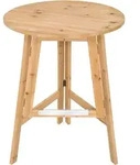 tectake&reg; Stehtisch Trix aus Holz, rund Stabilisierungsschiene aus Metall -...