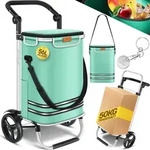 KESSER&reg; Einkaufstrolley klappbar 56L bis 50kg, 3in1 Sackkarre & Umh&auml;ngetasche,