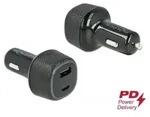 DeLOCK Kfz Ladeadapter USB Type-C PD 3.0 und USB Typ-A mit 63 W, Auto,